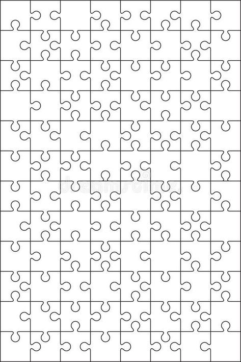 Puzzle Printable Template, Puzzle Ideas Design, Jigsaw Puzzle Drawing, Blank Puzzle Template Free Printable, Puzzle Line Art, Puzzle Poster Design Ideas, Printable Puzzle Pieces Templates, Puzzle Template Free Printable, Jigsaw Illustration