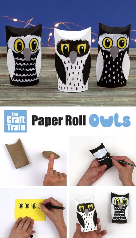 Simple paper roll owl craft for kids of all ages. Make this adowrable owl craft from an upcycled paper towel roll – so cute! #kidscrafts #kidsactivities #paperrollcrafts #woodlandanimalcrafts #animalcraftsforkids Owl Crafts Kids, Jungle Animal Crafts, Paper Animal Crafts, Winter Animal Crafts, Sea Animal Crafts, Zoo Animal Crafts, Owl Craft, Library Crafts, Farm Animal Crafts