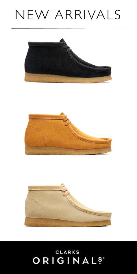 Clarks Wallabees Men, Clark Shoes, Clarks Shoes Mens, Clarks Originals Men, Gentleman Mode, Boots Outfit Men, Men Boot, Wu Wear, Clarks Wallabees