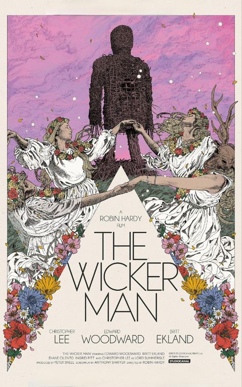 The Wicker Man, Missing Girl, Britt Ekland, Police Sergeant, Wicker Man, Christopher Lee, Original Movie Posters, Vintage Classics, Man Movies