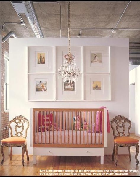 Kind of dig the large white frames/matting w/ the smaller pics...would look great on a gray walll...@Mallory Puentes Puentes Bradley?? Large Nursery, Small Nursery, Beautiful Nursery, Nursery Crib, Baby Rooms, Modern Nursery, Nursery Inspiration, Nursery Design, Baby's Room