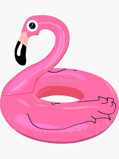 "Flamingo Float" Sticker by feliciasdesigns | Redbubble Summer Sugar Cookies, Flamingo Pool Float, Flamingo Float, Hydroflask Stickers, Sugar Cookies, Pool Float, Flamingo, Float, For Sale