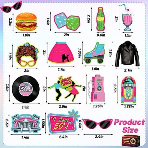 Ships within 24 Hours or Less! Buy This Product Form Our Website For Your Amazing Party! 45 Pieces 1950s Cupcake Topper Rock and Roll Music Party Decorations 50s Music Soda Shop Cake Decoration for Retro 50's 60's Theme Party Decoration Shop at https://www.homepartyking.com/product/45-pieces-1950s-cupcake-topper-rock-and-roll-music-party-decorations-50s-music-soda-shop-cake-decoration-for-retro-50s-60s-theme-party-decoration 50s Theme Party, Rock And Roll Party Decorations, Party Ceiling Decorations, Rock And Roll Party, 50s Theme, Music Party Decorations, 50s Theme Parties, 60s Theme, 1950s Rock And Roll