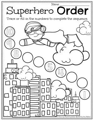 Superhero Math Preschool, Superhero Theme Preschool Craft, Superhero Activities For Preschool, Superhero Math Activities, Superhero Lesson Plans, Superhero Worksheets, Superhero Theme Preschool, Morning Work Preschool, Superhero Lessons