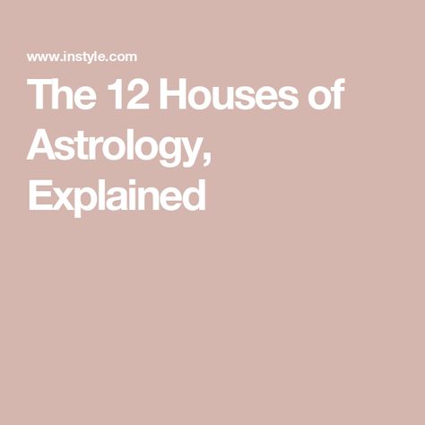 The 12 Houses of Astrology, Explained 12 Houses Of Astrology, Houses Of Astrology, Planets Signs, Astrology Explained, Houses In Astrology, Your Rising Sign, Astrology Houses, Astrology Meaning, Rising Sign