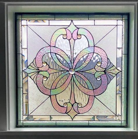 Stained Glass Sash Windows, Stained Glass Farmhouse, English Stained Glass Windows, Large Stained Glass Patterns, Victorian Stained Glass Windows, Victorian Stained Glass Panels, Stained Glass Bevels, Farmhouse Trim, Glass Transom