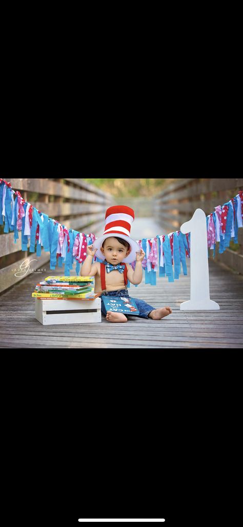 Baby’s first birthday photos. Dr. Seuss theme by Laura Helmke Photography Dr Suess First Birthday Boy, Dr Suess First Birthday Party Ideas, Twin Boy First Birthday Ideas, One I Am Dr Seuss Birthday Party, Dr Suess First Birthday, Dr Seuss First Birthday Party, First Birthday Twins, Dr Seuss First Birthday, Dr Seuss Theme