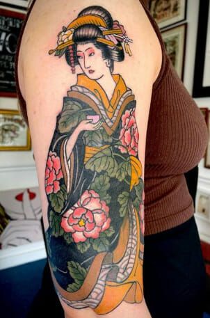 Geisha Japanese Tattoo, Japanese Geisha Tattoo, Beautiful Geisha, Japanese Tattoo Women, Geisha Tattoo, New Tattoo Designs, Traditional Japanese Tattoos, Japanese Tattoos, Tattoo Portfolio