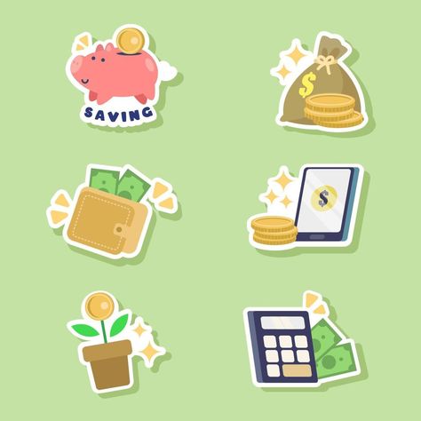 Financial Accounting and Business Sticker Set Financial Accounting, Business Stickers, Beautiful Wallpapers, Sticker Set, Vector Art, Accounting, Vector Free, Royalty Free, For Free