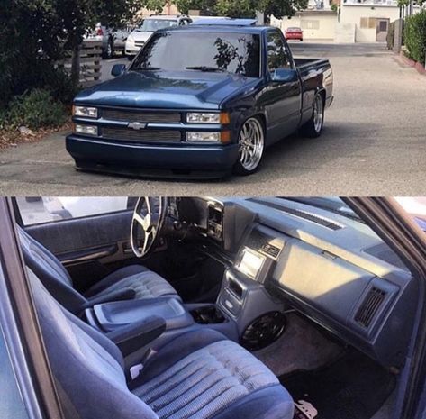 Silverado Obs Truck, Single Cab Trucks, Chevy Stepside, Chevy Trucks Silverado, Silverado Truck, Chevy 1500, Lowrider Trucks, Dropped Trucks, Sport Truck