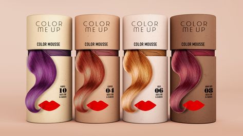 Design for Change Series 2 - Color Me Up on Packaging of the World - Creative Package Design Gallery Nice Packaging, Hair Color Brands, Luxury Packaging Design, Creative Hair Color, At Home Hair Color, Box Packaging Design, Color Shampoo, Article Design, Saint Pierre And Miquelon