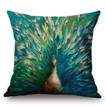 Decorative Pillows & Shams | Cheap Throw Pillows & Shams Online Sale | DressLily.com Peacock Inspired Bedroom, Peacock Bedroom, Peacock Bedding, Peacock Throw Pillows, Peacock Pillow, Inspired Bedroom, Peacock Decor, Linen Throw Pillow, Printed Cushions