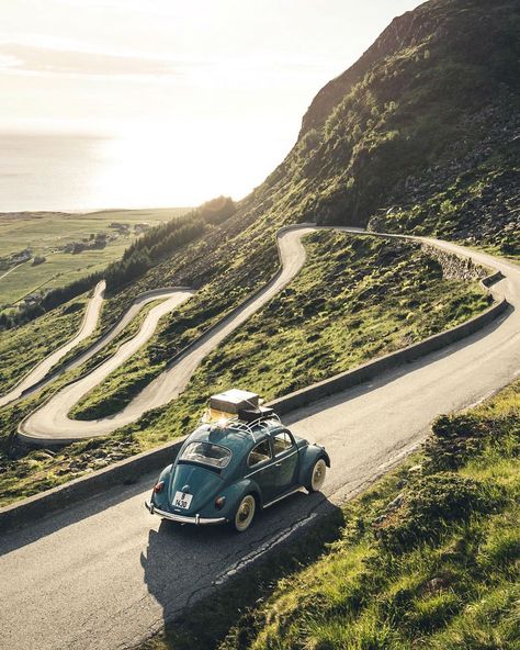 Breathtaking Landscapes by Max Muench Sandakan, Vw Porsche, Winding Road, Game Engine, Old Car, Vw Bug, Vw Beetle, Adventure Awaits, Travel Aesthetic