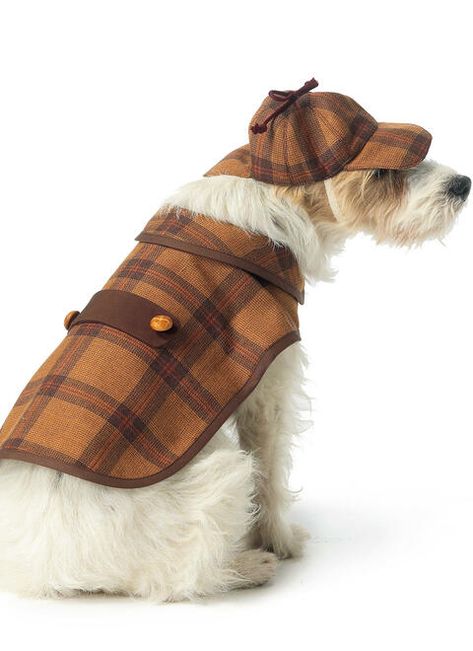 M7004 Sherlock Costume, Pet Pattern, Dog Coat Pattern, Dog Clothes Patterns, Cross Stitch Supplies, Cat Carrier, Mccalls Sewing Patterns, Dog Costumes, Dog Costume