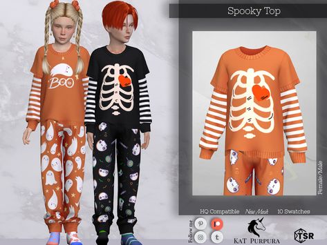 Sims 4 Elephant Cc, Sims 4 Cc Halloween, Sims Christmas, Sims 4 Cc Goth, Halloween Outfits For Kids, Sims Stories, Sims 4 Traits, Sims 4 Cas Mods, Sims 4 Cc Kids Clothing