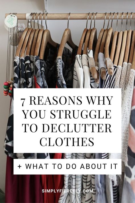 Decluttering Clothing, Clothing Declutter, Declutter Clothes, Decluttering Clothes, Closet Cleaning, Declutter Closet, Too Many Clothes, Decluttering Ideas, Minimalist Closet