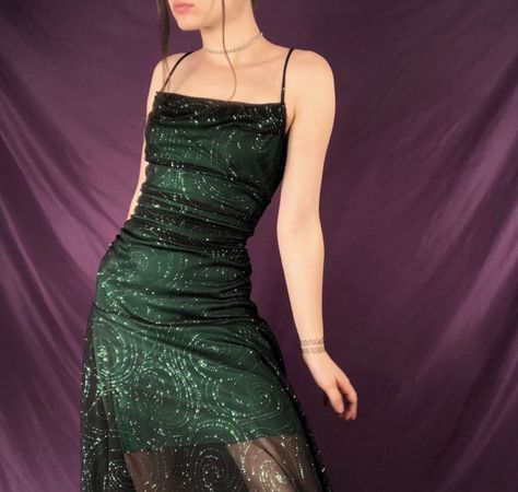 Short Dresses Grunge, Green Dress Short Aesthetic, Indie Dresses Formal, 90s Dresses Formal Short, Grunge Dress Formal Short, Alt Prom Dresses Short, Embroidered Hoco Dress, Alternative Hoco Dresses, Prom Dresses For Short Women