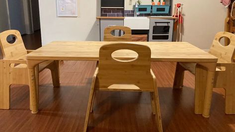 In this article, we'll compare a Montessori weaning table vs high chair so you better understand which one is better for your child. Changing Table Montessori, Montessori Weaning Table Set Up, Montessori Weaning Table, Montessori Tower, Montessori Learning Tower, Weaning, Montessori, High Chair, Good Things