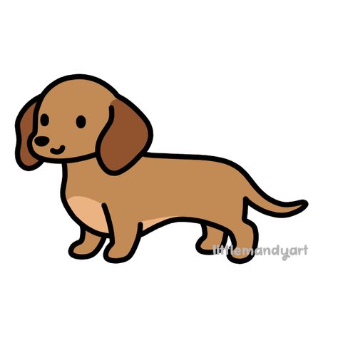 Cute red dachshund sticker Cute Dachshund Drawings, Cute Clipart Aesthetic, Cute Drawings Dog, Dachshund Doodle, Crteži Olovkom, Dachshund Sticker, Cartoon Dog Drawing, Dachshund Drawing, Dachshund Cartoon