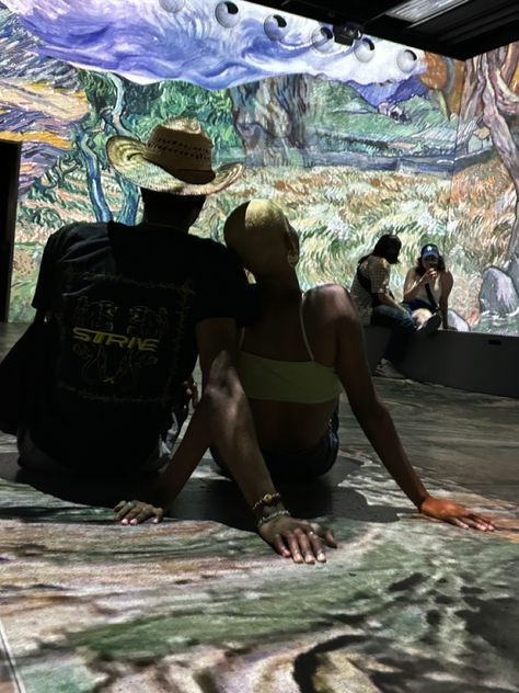 Black Couple Activity, Museum Dates Aesthetic, Date Night Ideas Black Couples, Fun Dates Aesthetic, Black Love Date Night, Fun Date Aesthetic, Date Aesthetic Black Couple, Date Night Black Couple, Black Couple Date Night