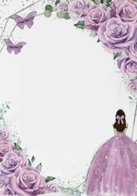 Quinceñera Invitations, Enchanted Forest Quinceanera Theme, Enchanted Forest Quinceanera, Lavender Invitation, Purple Flower Background, Purple Quince, Purple Invitations, Quince Invitations, Butterfly Invitations