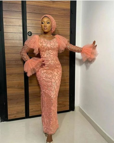 Elegant and Stunning Asoebi Styles for Ladies 2022. – Ladeey Aso Ebi Dresses, African Bridal Dress, Nigerian Dress, Nigerian Lace Styles Dress, Nigerian Lace Styles, Lace Gown Styles, Mode Turban, Lace Dress Styles, African Wear Dresses