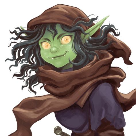 Goblin Female, Goblin Rogue, Goblin Dnd, Dnd Goblin, Ranger Dnd, Goblin Art, Elf Art, Character Sheet, Medieval Fantasy