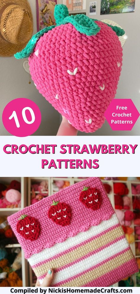 Berry-licious crochet awaits! :strawberry: Join our Strawberry Crochet Patterns board and find 10 FREE and fun patterns for everything from keychains to home decor. Let's crochet a fruity world together! Chunky Crochet Strawberry, Strawberry Purse Crochet Pattern, Crochet Strawberry Afghan, Strawberry Stitch Crochet Bag, Big Strawberry Crochet Pattern, Berry Crochet Patterns, Strawberry Plushie Crochet Pattern, Large Strawberry Crochet Pattern, Strawberry Crochet Bag Free Pattern