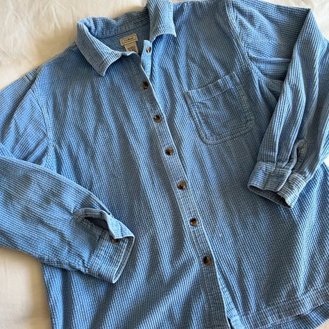 ⭐️ SOLD ⭐️ Stunning powder blue 100% cotton corduroy LL bean button up shirt Size L $35 Comment “I want it” or dm me if you would like to buy this shirt 🩵 Ll Bean, Powder Blue, Button Up Shirt, Dm Me, Up Shirt, Mood Board, I Want, Button Up Shirts, Button Up