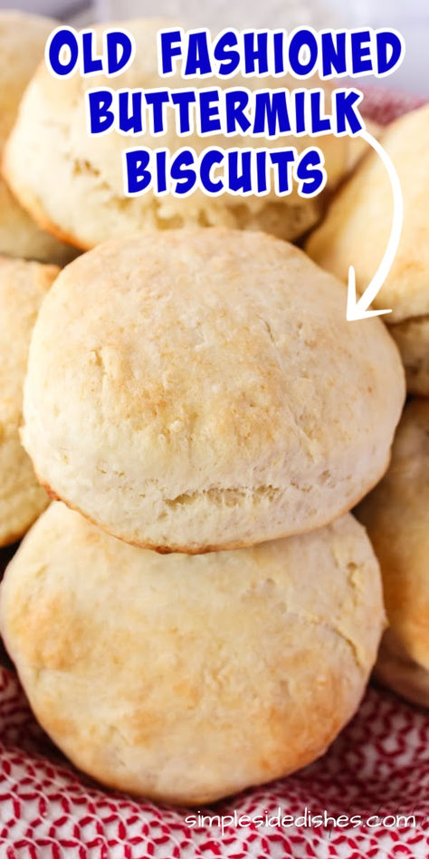 Old Fashioned Biscuits are a must have comfort food everyone loves. They are easy to make and are perfect for any time of day! #oldfashionedbiscuits #oldfashionedbuttermilkbiscuits #buttermilkbiscuits #buttermilkbiscuitrecipe #buttermilkbiscuitsrecipe #milehighbiscuits #crumblybiscuits #numstheword Tender Scones, Jam Biscuits, Best Buttermilk Biscuits, Hot Buns, Biscuits From Scratch, Easy Biscuit, Biscuits Recipes, Chunky Chef, Homemade Buttermilk Biscuits