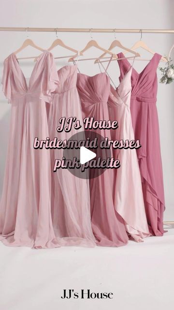 JJ's House® on Instagram: "Are you dreaming of the perfect shades of pink for your bridesmaids? 

You’ll find a wide selection of beautiful shades of pink at JJ’s House. Click the link in our bio to shop! 

#JJsHouse #JJsWoman #BeautifulDress #BeautifulYou #Craftmanship #HandMadeForYou #MadeWithLove #ShadesOfPink #PinkDress #OccassionDress #TouchOfGlam #FormalDresses #LaceDetail #FormalDress #FormalGown #WeddingStyle #BrideSquad #Bridesmaids #BridesmaidsDresses #BrideTribe #Bride" Bride Squad, Bride Tribe, Shades Of Pink, Formal Gowns, Lace Detail, Click The Link, Pink Dress, Wedding Styles, Beautiful Dresses