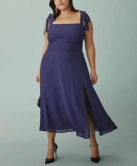 The 6 Brands Making Actually Chic Plus-Size Clothes — The Candidly Rehearsal Dinner Guest, Twilight Dress, Navy Blue Bridesmaids, Dress Rehearsal, Navy Blue Bridesmaid Dresses, Rehearsal Dinner Dresses, Fall Wedding Guest Dress, Dinner Guest, Guest Attire