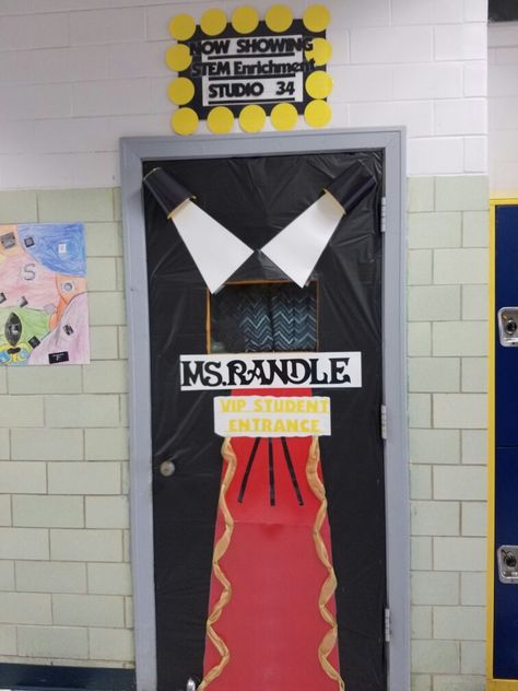 My Red Carpet Classroom Door Red Carpet Classroom Door, Red Carpet Door Decorations, Red Carpet Bulletin Board Ideas, Hollywood Classroom Door, Red Carpet Classroom, Hollywood Theme Classroom Door, Red Carpet Teacher Appreciation, Classroom Charter, Technology Room