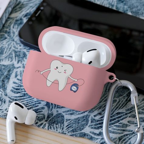 Tooth Flossing Airpods Case, Dental Airpods case, Apple AirPods 1/2 & Airpods Pro Case, Dental Assistant, Dental Hygienist, Dentist Gift Add some personality to your Apple AirPods! This cute tooth-flossing design is the perfect gift or personal touch for anyone in the Dental field. Dental Pictures, Dentist Day, Dental Impressions, Dental Aesthetics, Medical Quotes, Dentistry Student, Medical School Life, Dental Fun, Bling Ideas