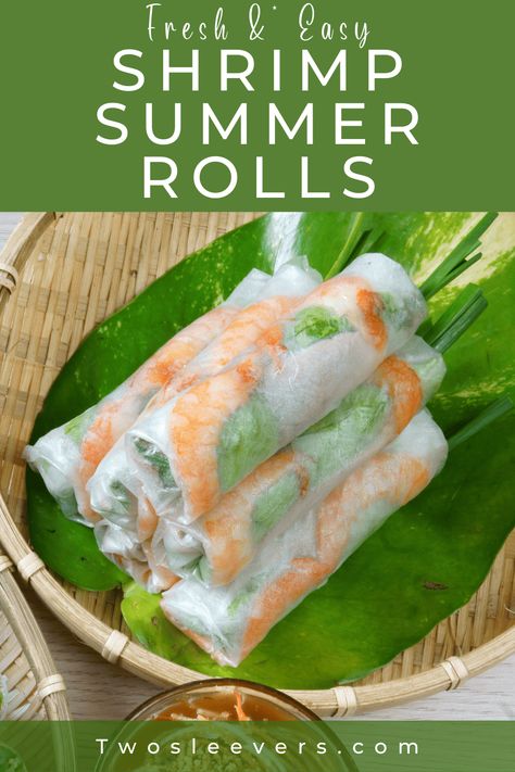 Healthy Shrimp Spring Rolls, Shrimp Wraps Recipes Spring Rolls, Crab Summer Rolls, Shrimp Summer Rolls Recipe, Shrimp Rice Wraps, Thai Shrimp Spring Rolls, Summer Shrimp Rolls, Salad Rolls Vietnamese, How To Roll Spring Rolls