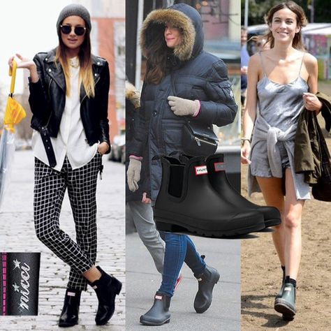 Magnificent NEW #Hunter boots now at Nicci stores & online! #NicciAW17 #Chelsea How To Style Hunter Chelsea Boots, Chelsea Wellies Outfit, Ankle Gumboots Outfit, Hunter Play Short Rain Boots Outfit, Chelsea Hunter Boots Outfit, Hunter Ankle Boots Outfit, Hunter Short Boots Outfit, Hunter Chelsea Boots Outfit, Chelsea Rain Boots Outfit