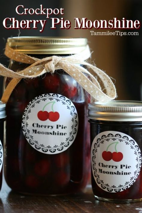 Cherry Pie Shots, Cherry Pie Moonshine Recipe, Cherry Pie Moonshine, Moonshine Recipes Homemade, Diy Moonshine, Flavored Moonshine Recipes, Cointreau Cocktail, Campari Cocktail, Homemade Moonshine