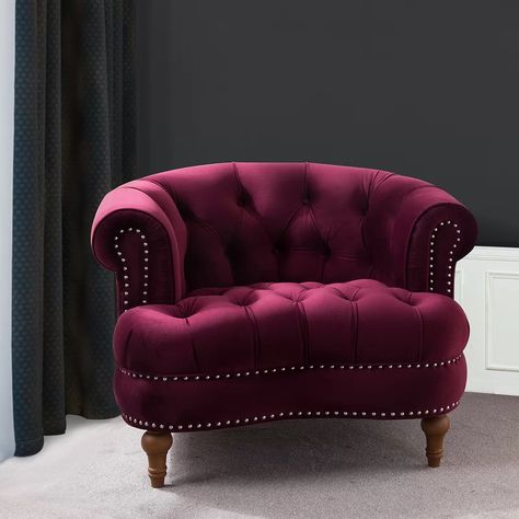 Sofa Kulit, Tufted Accent Chair, Velvet Furniture, Sofa L, Haute House, Chaise Lounges, غرفة ملابس, घर की सजावट, Maximalism