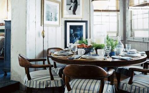 Kitchen table Ralph Lauren Interiors, Cottage Coastal, Style Cottage, Beach Cottage Style, Design Del Prodotto, Coastal Cottage, Eclectic Home, Ralph Lauren Home, Beach Cottages