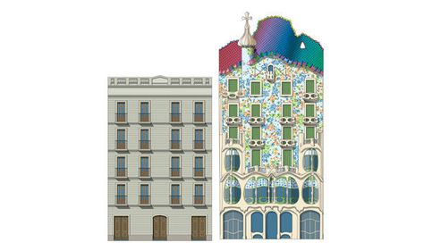 The history of Casa Batlló | Casa Batlló Antoni Gaudí I Cornet, Gaudi Buildings, Casa Batllo, Antonio Gaudí, 10 Interesting Facts, Spanish Art, Antoni Gaudi, Organic Architecture, Illustrated Map