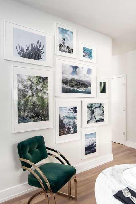 Five Ways to Create a Really Cool Gallery Wall in Your Home | Washingtonian (DC) 3 Picture Gallery Wall, Gallery Wall Themes, Gallary Wall, Eclectic Glam, Glam Design, Picture Gallery Wall, Photo Wall Gallery, Basement Walls, Wall Art Wallpaper