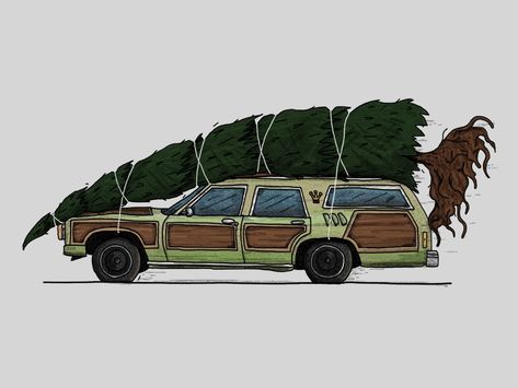 Christmas Vacation by Jon Brommet on ... Christmas Vacation Tree, Eddie Christmas Vacation, Cabin Wallpaper, Griswold Christmas Vacation, Art Of The Title, Christmas Vacation Quotes, Vacation Movie, Griswold Family Christmas, National Lampoon