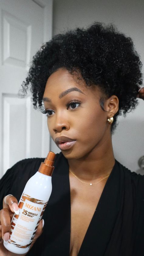 maya_galore on Instagram: It’s time to bust out the natural curls, and recently I’ve been loving the 25 Miracle Milk Leave-In Conditioner from @Mizani! If you’re… Maya Galore, Girl Braids, Cosmetics Photography, Natural Hair Inspiration, Relaxed Hair, Leave In Conditioner, Girl Hair, Dream Board, Natural Curls