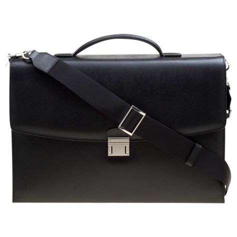 Montblanc Black Leather Bag Montblanc Bag, Black Briefcase, Black Leather Briefcase, Leather Laptop Case, Briefcase Women, Black Leather Bag, Bags For Men, Bad Wolf, Profile On Instagram