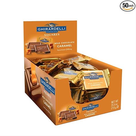 Satisfy your sweet cravings with these caramel chocolate squares! They are low calorie, each square is 70 calories !!! The price is right too for 50 of them!! #lowcal #lowcalorie #dessert #chocolate #caramel #valentinesday As an Amazon Associate, I earn from qualifying purchases Ghirardelli Chocolate Squares, Ghirardelli Chocolate, Chocolate Squares, Gourmet Treats, Halloween Chocolate, Salted Caramel Chocolate, Caramel Chocolate, Gourmet Chocolate, Chocolate Caramels