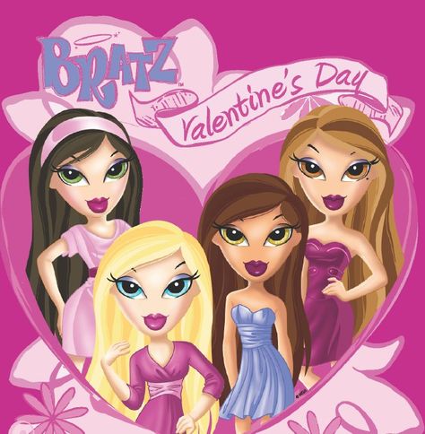 Bratz Valentines Day, Bratz Valentines, Bratz Art, Bratz Movie, Valentines Day Wallpaper, Day Wallpaper, Bratz Girls, Day Background, Valentines Wallpaper