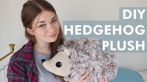 Hedgehog Plush  •  Free tutorial with pictures on how to make an animal plushie in under 180 minutes Diy Hedgehog, Hedgehog Plush, Hedgehog Craft, Plushie Patterns, Sewing Stuffed Animals, Plush Pattern, Sewing Toys, Sewing Projects For Beginners, Animal Crafts