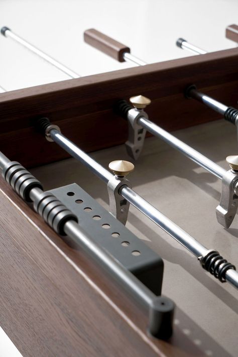 Foosball Table Design, Cast Iron Legs, Enfield Classic, Foosball Table, Foosball, Inspiring Spaces, Steel Rod, Table Dimensions, Pool Table