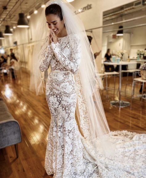 Berta Wedding Dress Long Sleeve, Berta Wedding, Berta Wedding Dress, Dreamy Gowns, Berta Bridal, Couture Bridal Gowns, Royal Wedding Dress, Gown Inspiration, Long Sleeve Wedding Dress Lace