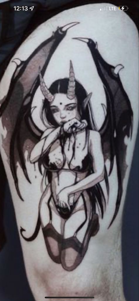 Human Senses, Satanic Tattoos, Grunge Tattoo, Devil Tattoo, Fantasy Tattoos, Creepy Tattoos, Forearm Tattoo Women, Geniale Tattoos, Sketch Tattoo Design